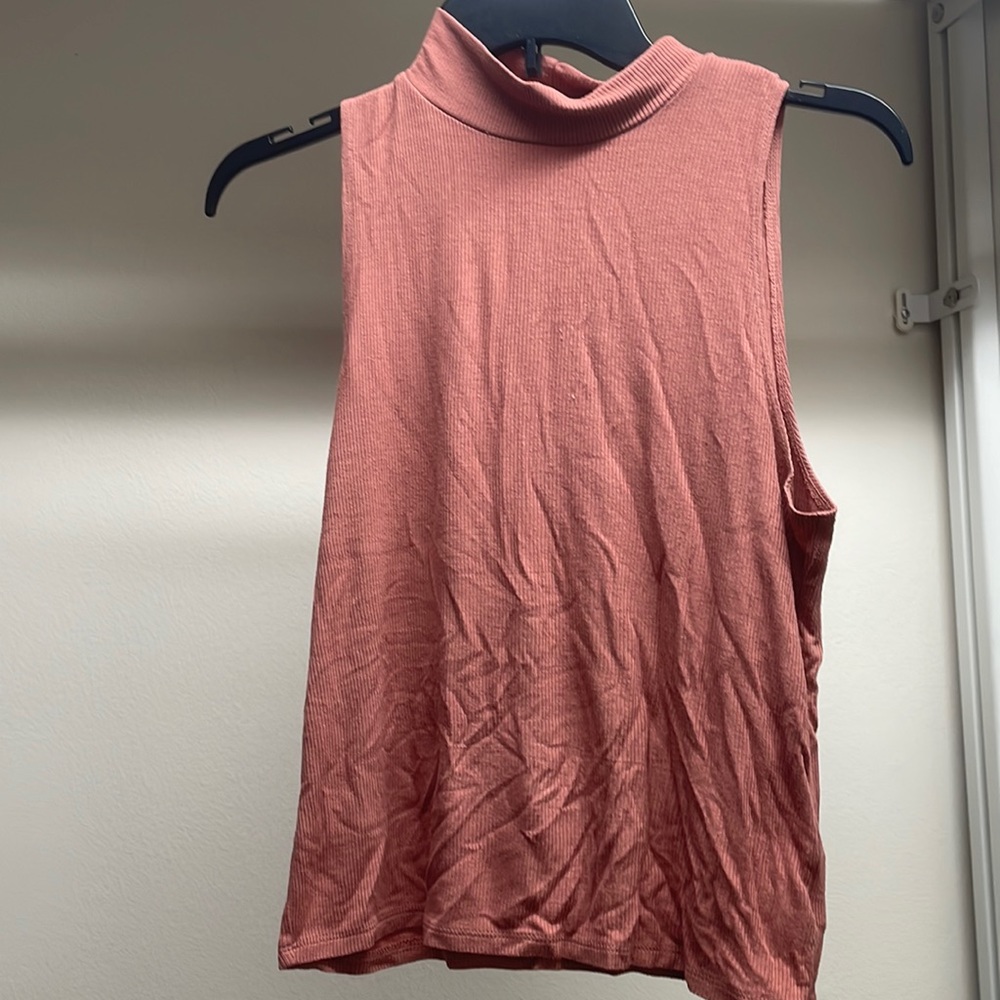 Mock neck tank top